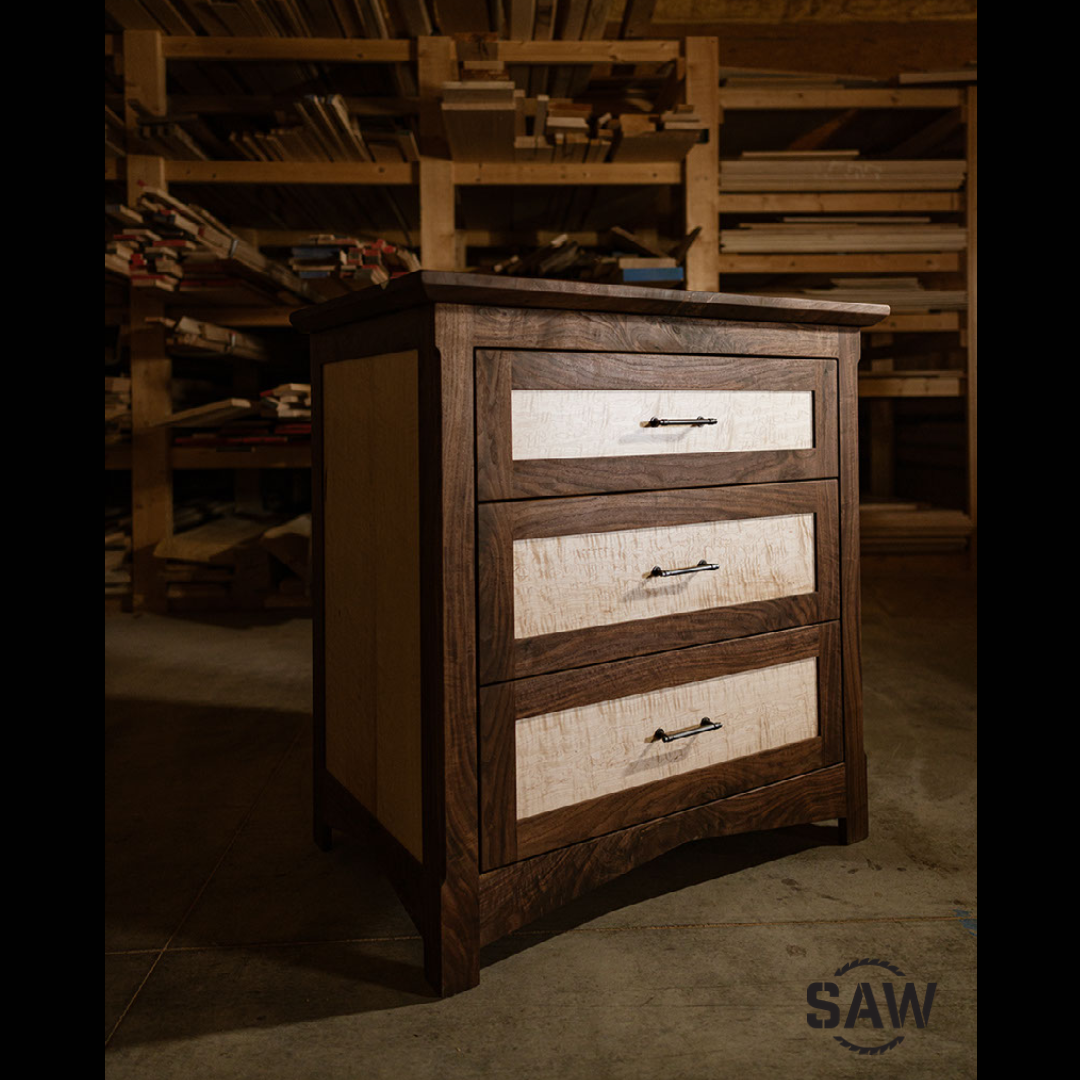 Custom Black Walnut Dresser