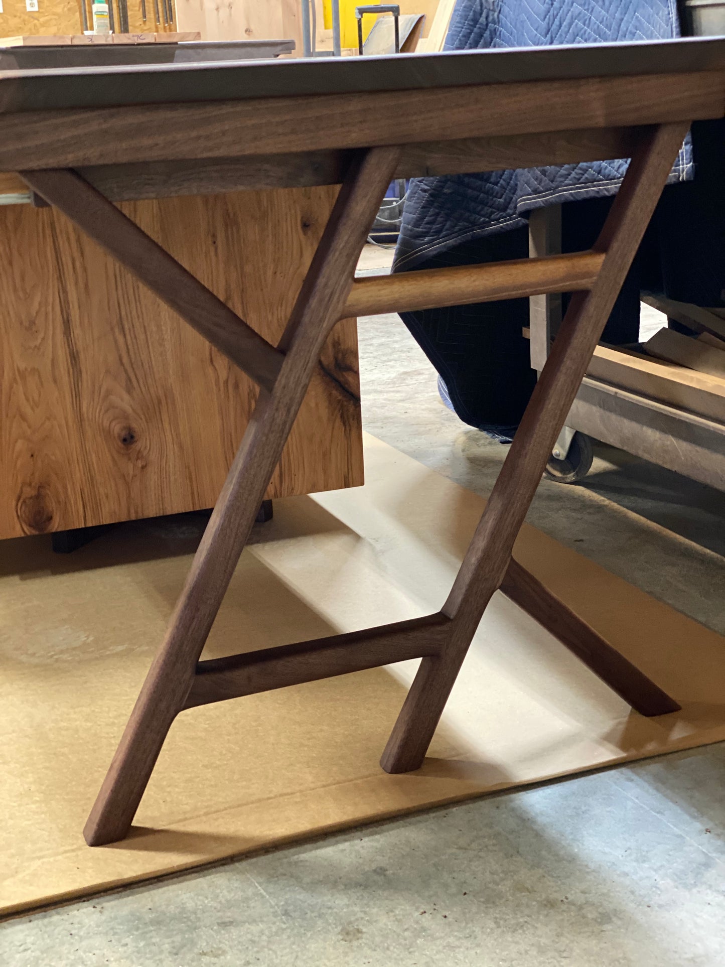 Custom Modern Rustic Modern Walnut Desk