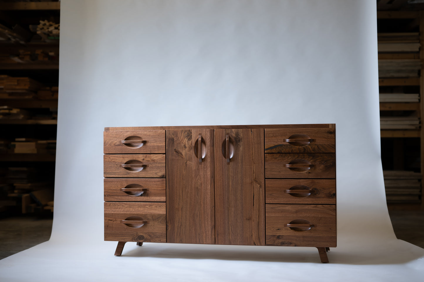 60" Single Sink Vanity (Shown in Rustic Black Walnut)