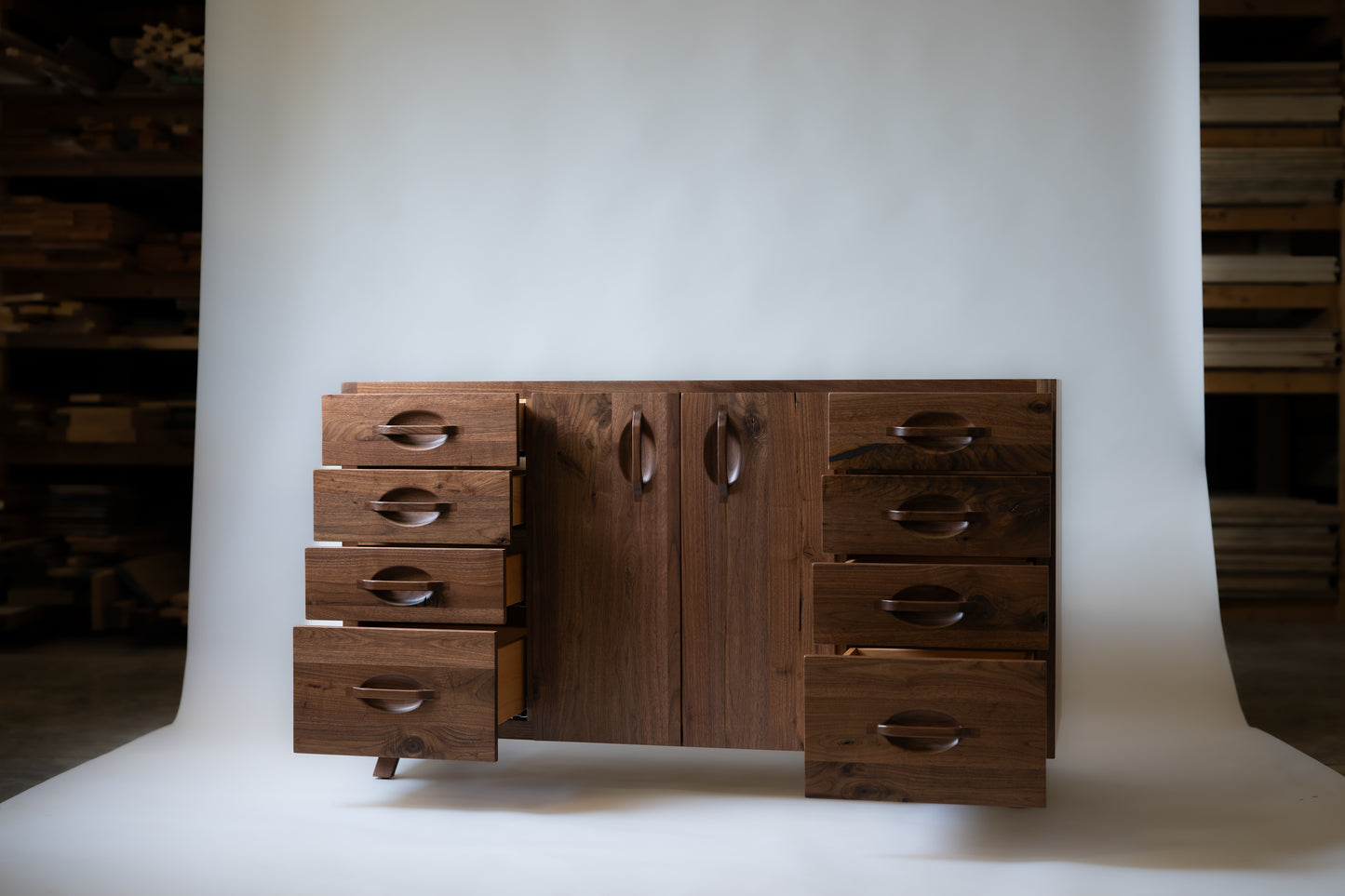 60" Single Sink Vanity (Shown in Rustic Black Walnut)