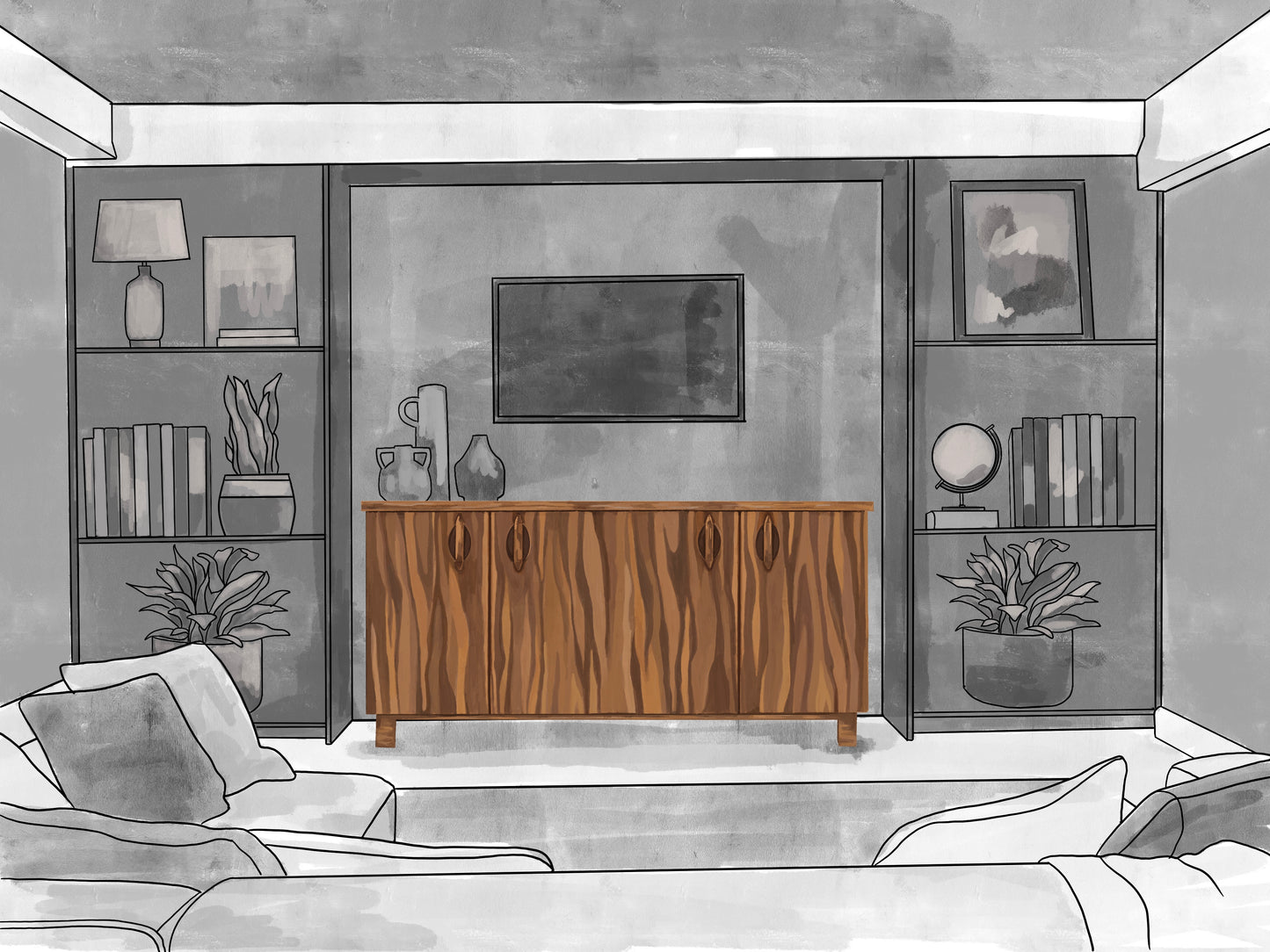 72" Sideboard